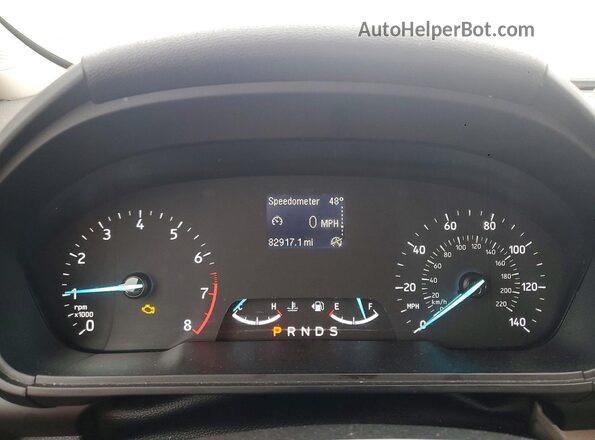 MAJ3P1RE9JC221017 2018 FORD ECOSPORT Синий Вид щитка приборов