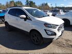 2018 Ford Ecosport Ses White vin: MAJ6P1CL3JC247844