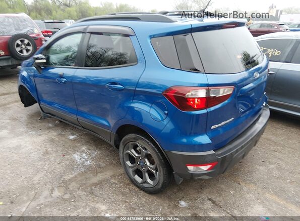MAJ6P1CL6JC183363 2018 FORD ECOSPORT Синий Задняя левая четверть