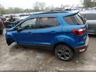 2018 Ford Ecosport Ses Синий vin: MAJ6P1CL6JC183363