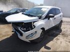 2018 Ford Ecosport S White vin: MAJ6P1SL6JC166208