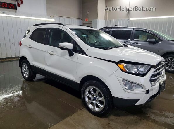 MAJ6S3GL0KC251243 2019 FORD ECOSPORT Белый Передняя правая четверть