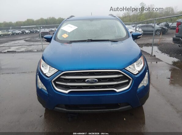 MAJ6S3GL1MC430331 2021 FORD ECOSPORT Blue Widok zestawu wskaźników