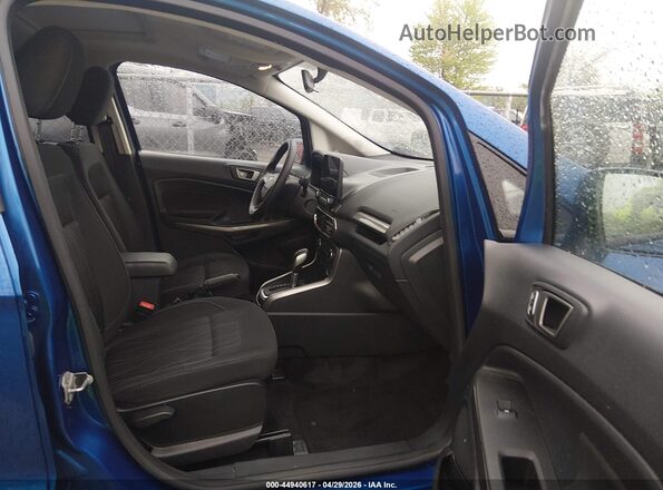 MAJ6S3GL1MC430331 2021 FORD ECOSPORT Blue Widok wnętrza z przodu