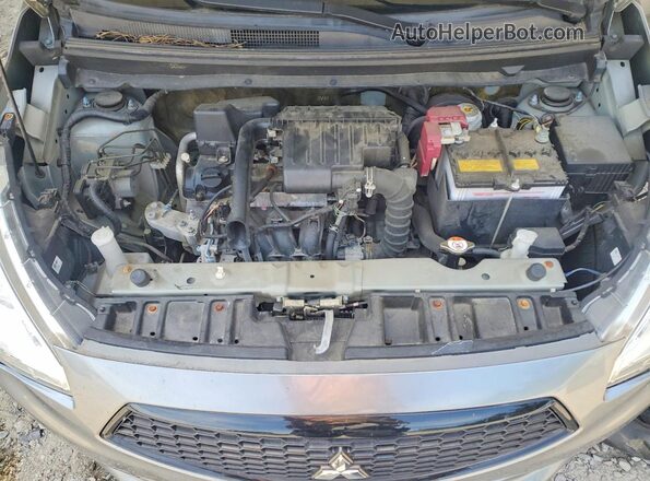 ML32F3FJ0LHF05377 2020 MITSUBISHI MIRAGE Серебряный Вид задней части салона