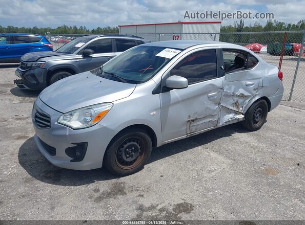 ML32F3FJ2HHF12192 2017 MITSUBISHI MIRAGE G4 Серебряный Передняя левая четверть