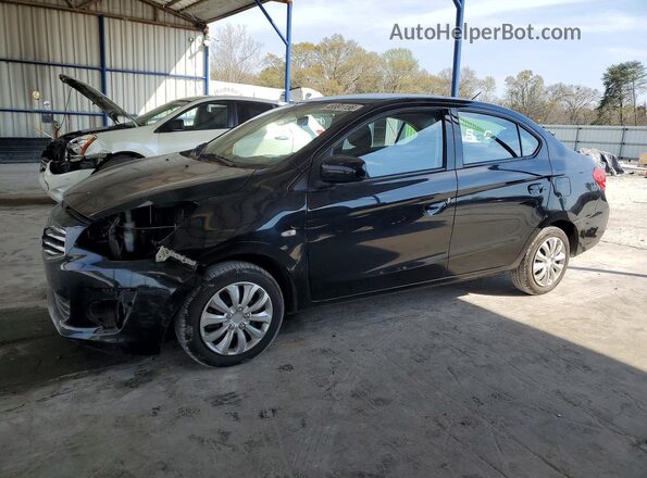ML32F3FJ2JHF15972 2018 MITSUBISHI MIRAGE Черный Передняя левая четверть