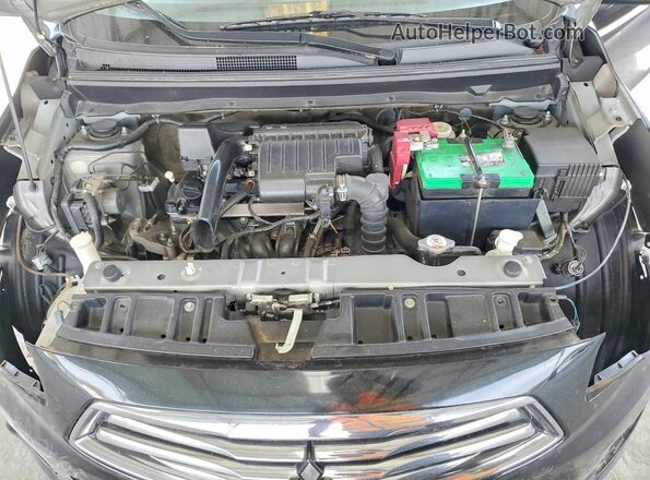 ML32F3FJ2JHF15972 2018 MITSUBISHI MIRAGE Черный Вид задней части салона