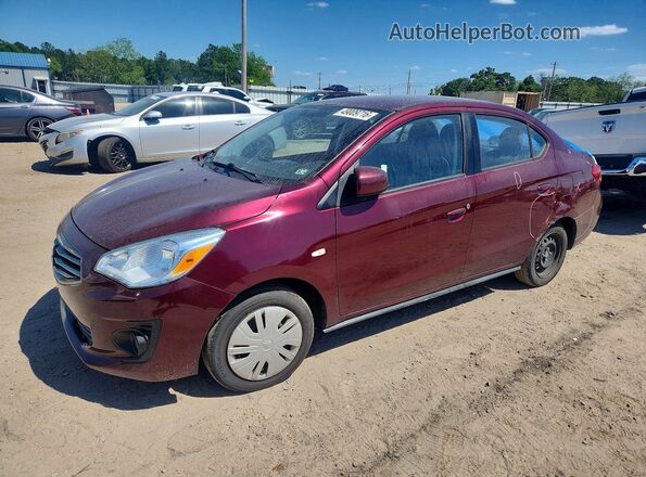 ML32F3FJ3KHF14475 2019 MITSUBISHI MIRAGE Темно-бордовый Передняя левая четверть