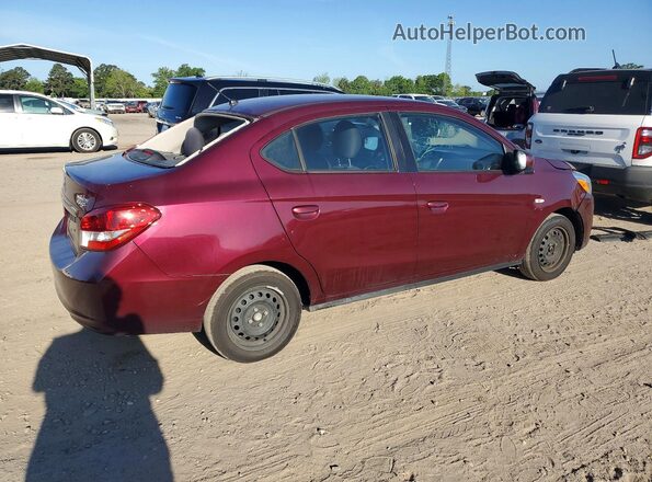 ML32F3FJ3KHF14475 2019 MITSUBISHI MIRAGE Темно-бордовый Задняя правая четверть