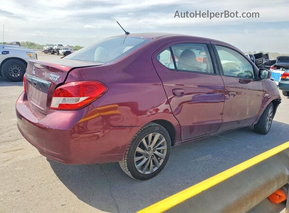 ML32F3FJ4JHF09915 2018 MITSUBISHI MIRAGE Бордовый Задняя правая четверть