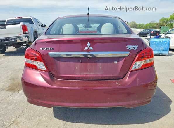 ML32F3FJ4JHF09915 2018 MITSUBISHI MIRAGE Бордовый Вид сзади