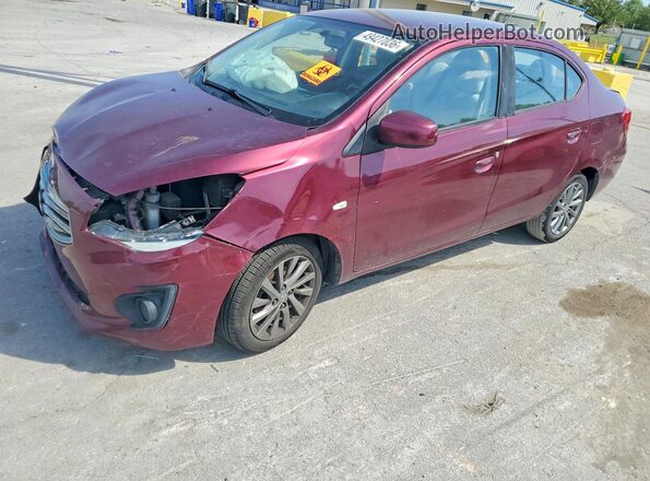 ML32F3FJ4JHF09915 2018 MITSUBISHI MIRAGE Бордовый Передняя левая четверть