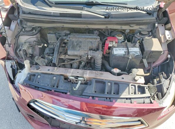ML32F3FJ4JHF09915 2018 MITSUBISHI MIRAGE Бордовый Вид задней части салона