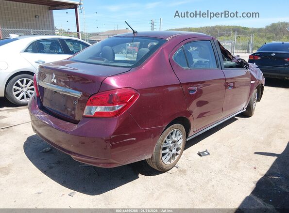 ML32F3FJ4LHF06497 2020 MITSUBISHI MIRAGE G4 Maroon Trasero derecho