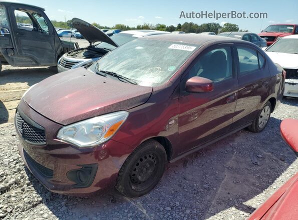 ML32F3FJ4LHF12090 2020 MITSUBISHI MIRAGE Maroon Vista tres cuartos delantera izquierda