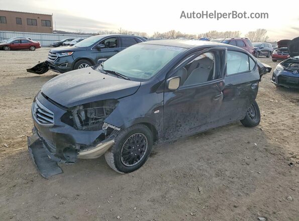 ML32F3FJ5JHF09261 2018 MITSUBISHI MIRAGE Черный Передняя левая четверть