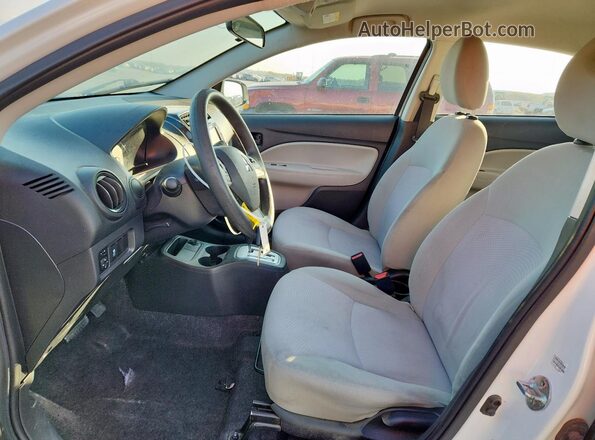 ML32F3FJ5KHF03445 2019 MITSUBISHI MIRAGE White Вид салону спереду