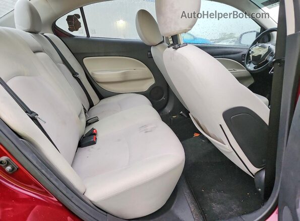 ML32F3FJ6HHF12390 2017 MITSUBISHI MIRAGE Бордовый Вид задних сидений