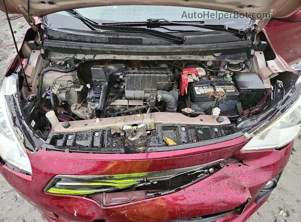 ML32F3FJ6HHF12390 2017 MITSUBISHI MIRAGE Бордовый Вид задней части салона