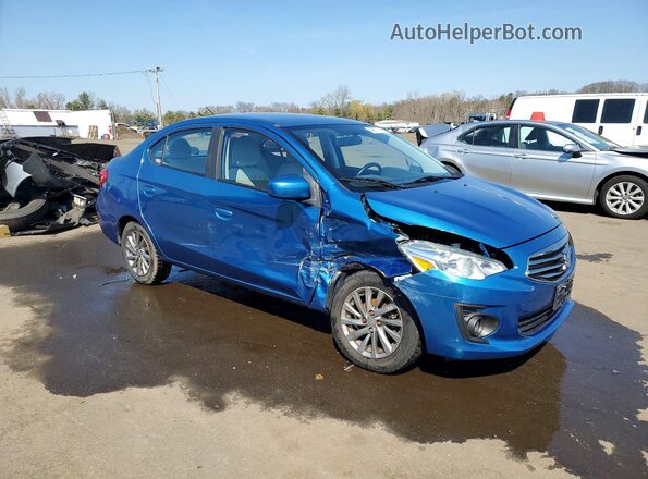 ML32F3FJ8JHF04247 2018 MITSUBISHI MIRAGE Синий Передняя правая четверть