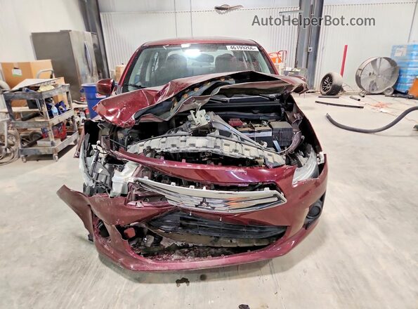 ML32F3FJ9HHF05255 2017 MITSUBISHI MIRAGE Burgundy Widok z przodu