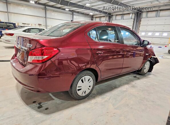 ML32F3FJ9HHF05255 2017 MITSUBISHI MIRAGE Burgundy Tył prawy