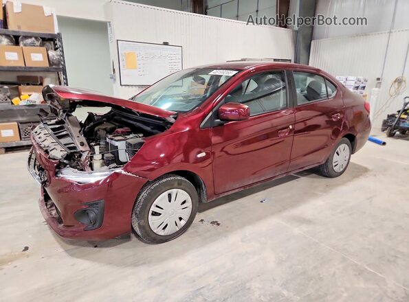 ML32F3FJ9HHF05255 2017 MITSUBISHI MIRAGE Burgundy Przód lewy