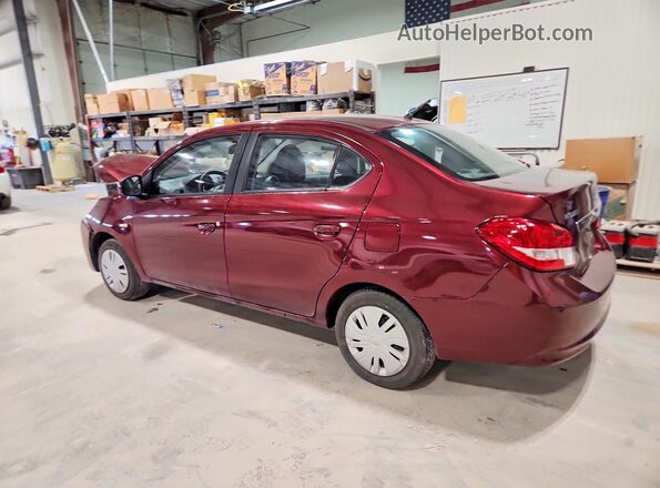 ML32F3FJ9HHF05255 2017 MITSUBISHI MIRAGE Burgundy Tył lewy