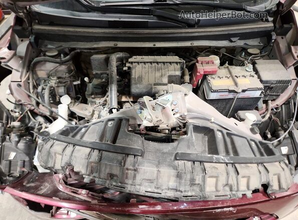ML32F3FJ9HHF05255 2017 MITSUBISHI MIRAGE Burgundy Widok wnętrza z tyłu