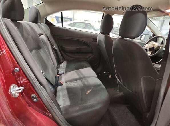 ML32F3FJ9HHF05255 2017 MITSUBISHI MIRAGE Burgundy Widok tylnych siedzeń