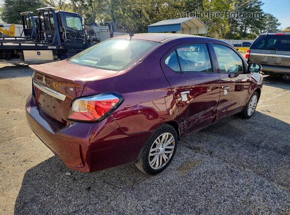ML32FVFJ7NHF05892 2022 MITSUBISHI MIRAGE Maroon Հետևի աջ
