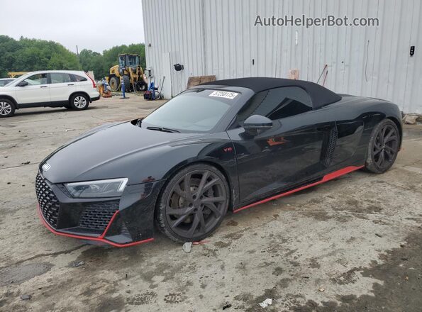 NJ1589E 2022 AUDI R8 Black Vista tres cuartos delantera izquierda