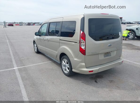 NM0GE9F76G1237991 2016 FORD TRANSIT CONNECT Желто-коричневый Задняя левая четверть