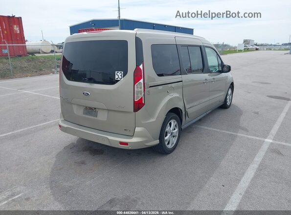 NM0GE9F76G1237991 2016 FORD TRANSIT CONNECT Желто-коричневый Задняя правая четверть