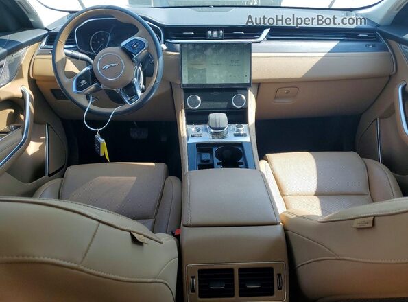 SADCJ2EX0NA690737 2022 JAGUAR F-PACE White Вид панелі приладів