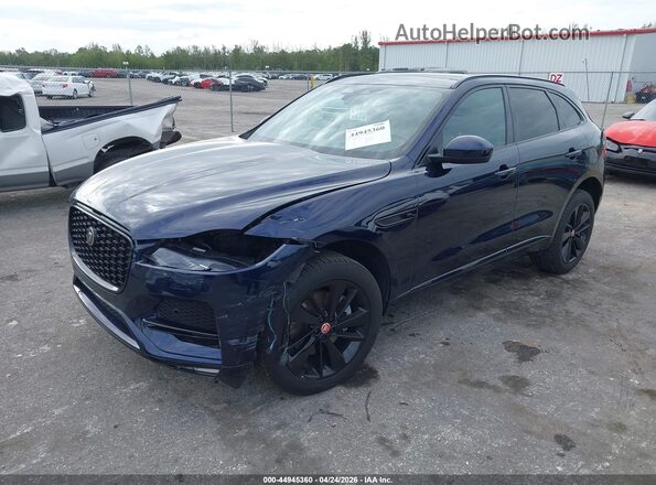 SADCJ2EX8PA717962 2023 JAGUAR F-PACE Dark Blue Передняя левая четверть