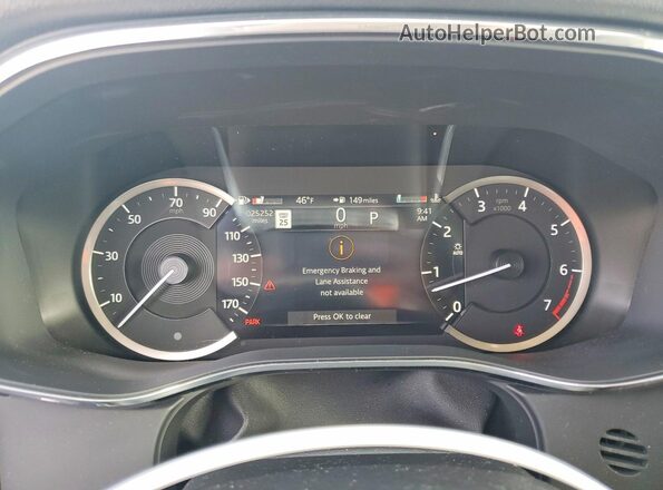 SADCJ2EXXPA713041 2023 JAGUAR F-PACE Black Սարքավորումների վահանակի տեսք