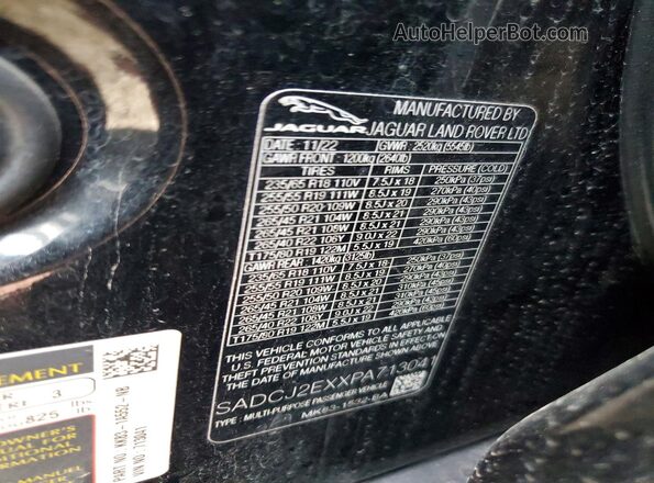 SADCJ2EXXPA713041 2023 JAGUAR F-PACE Black Սալոնի 360 աստիճան տեսք