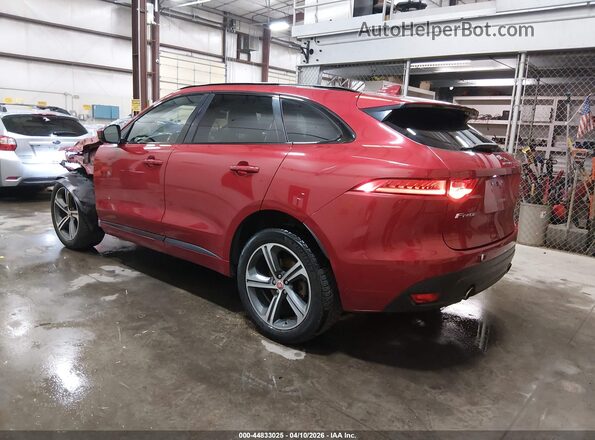 SADCL2GX4KA353538 2019 JAGUAR F-PACE Red Rear left