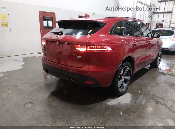 SADCL2GX4KA353538 2019 JAGUAR F-PACE Red Rear right