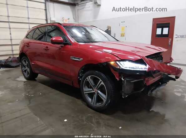 SADCL2GX4KA353538 2019 JAGUAR F-PACE Red Front right