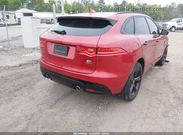 SADCM2BV4HA097364 2017 JAGUAR F-PACE Красный Задняя правая четверть