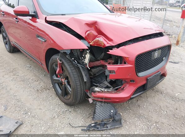 SADCM2BV4HA097364 2017 JAGUAR F-PACE Красный Вид спереди