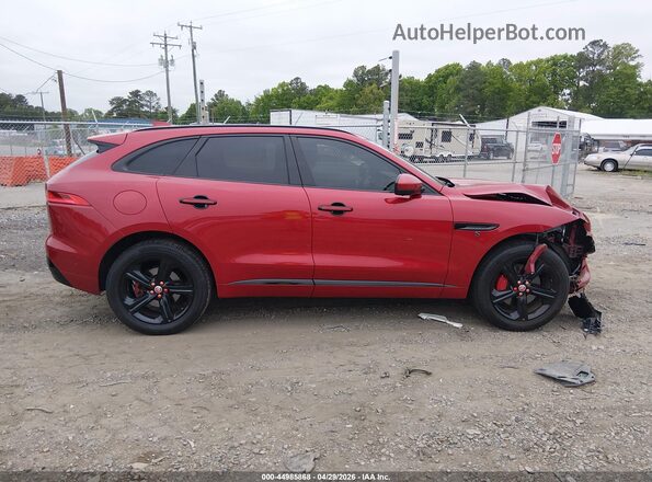 SADCM2BV4HA097364 2017 JAGUAR F-PACE Красный Вид задней части салона