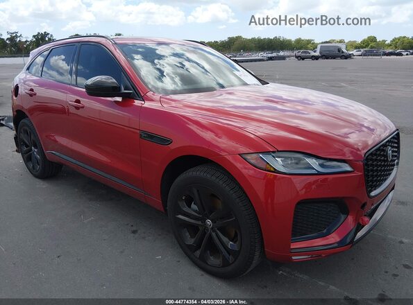 SADCT2EX3RA723360 2024 JAGUAR F-PACE Red Delantero derecho