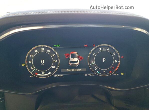 SADCT2EX4RA720046 2024 JAGUAR F-PACE White Vista del cuadro de instrumentos