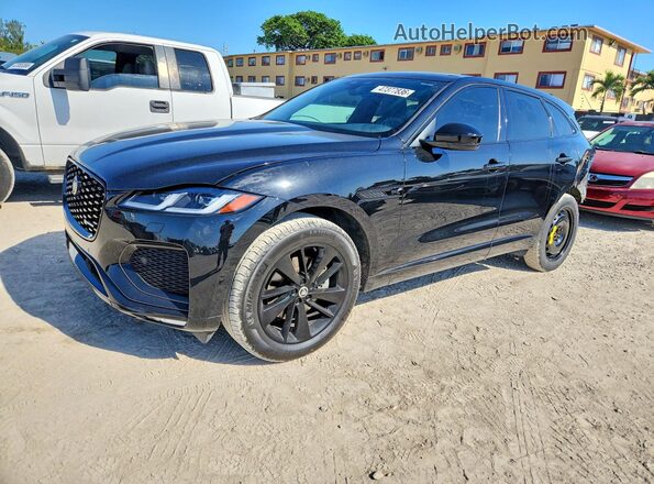 SADCT2EX8RA724083 2024 JAGUAR F-PACE Black Vista tres cuartos delantera izquierda