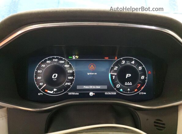SADCZ2EE3PA704785 2023 JAGUAR F-PACE Blue Սարքավորումների վահանակի տեսք