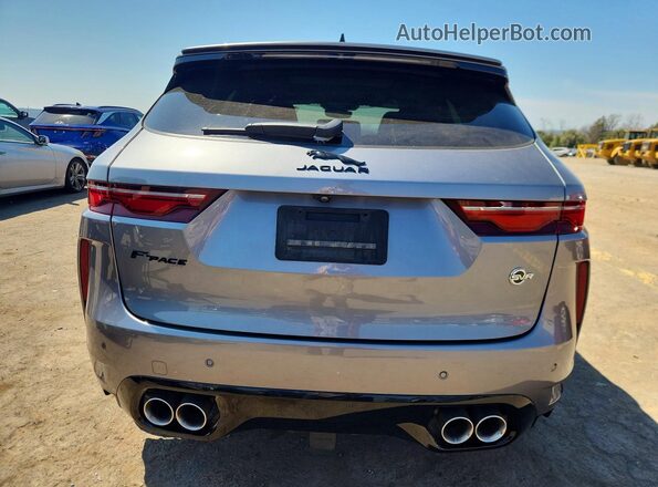 SADCZ2EEXNA692955 2022 JAGUAR F-PACE Gray Вид ззаду